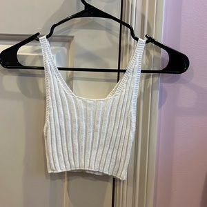 waffle knit crop top